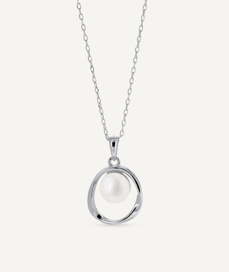 Pendant Saturn with cultured pearl