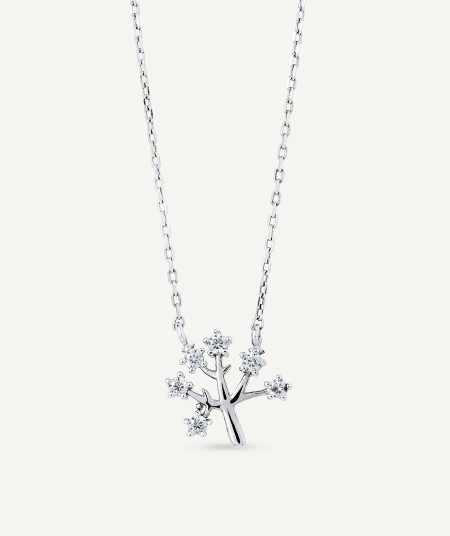 Necklace Árbol with zirconia