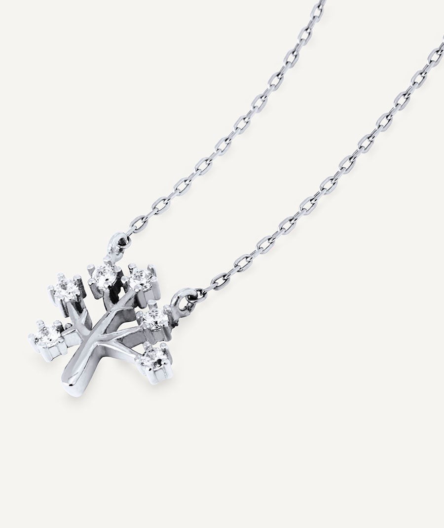 Necklace Árbol with zirconia