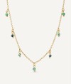 Necklace Sunny with Natural Green Stones