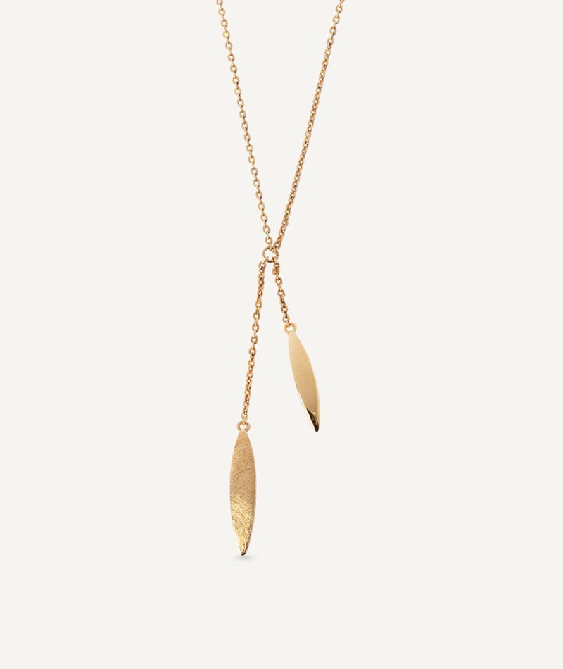 Necklace Natura collection Textures 18 Kt Gold Plated Textures sheets