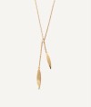 Necklace Natura collection Textures 18 Kt Gold Plated Textures sheets