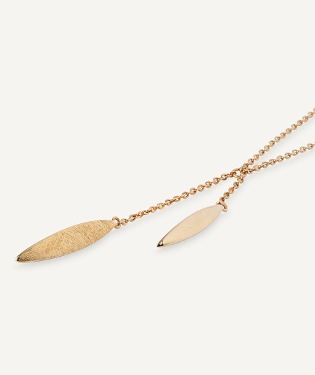 Necklace Natura collection Textures 18 Kt Gold Plated Textures sheets