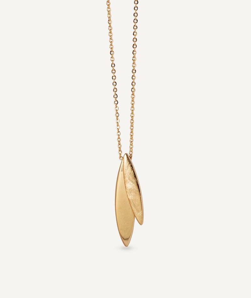 Necklace Natura collection Textures 18 Kt Gold Plated Textures sheets