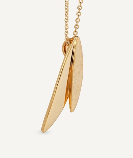 Necklace Natura collection Textures 18 Kt Gold Plated Textures sheets