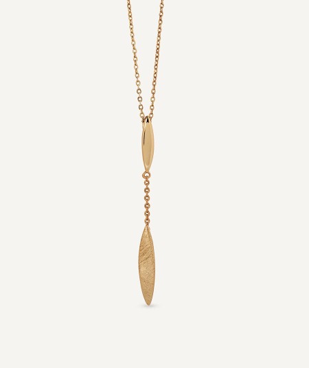 Necklace Natura collection Textures 18 Kt Gold Plated Textures sheets