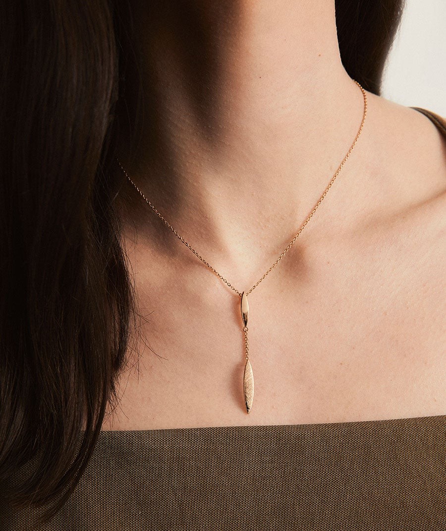 Necklace Natura collection Textures 18 Kt Gold Plated Textures sheets