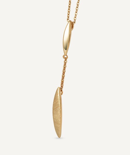 Necklace Natura collection Textures 18 Kt Gold Plated Textures sheets