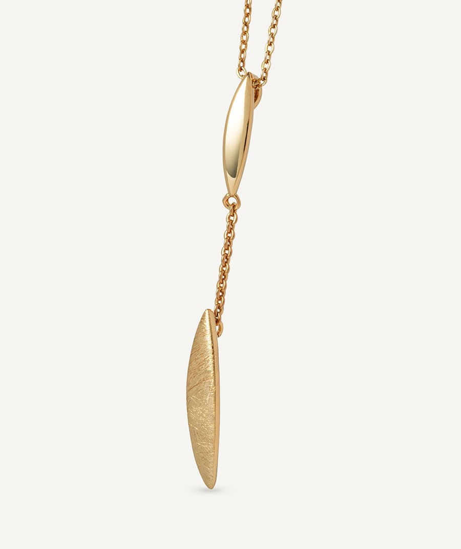 Necklace Natura collection Textures 18 Kt Gold Plated Textures sheets