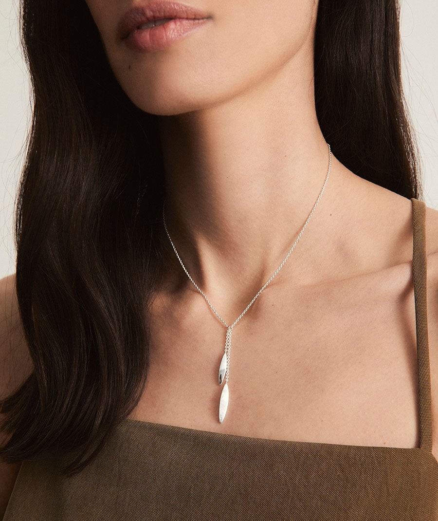 Necklace Natura collection Textures Silver plated Textures sheets