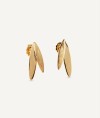 Earrings Natura collection Textures 18 Kt Gold Plated Textures sheets