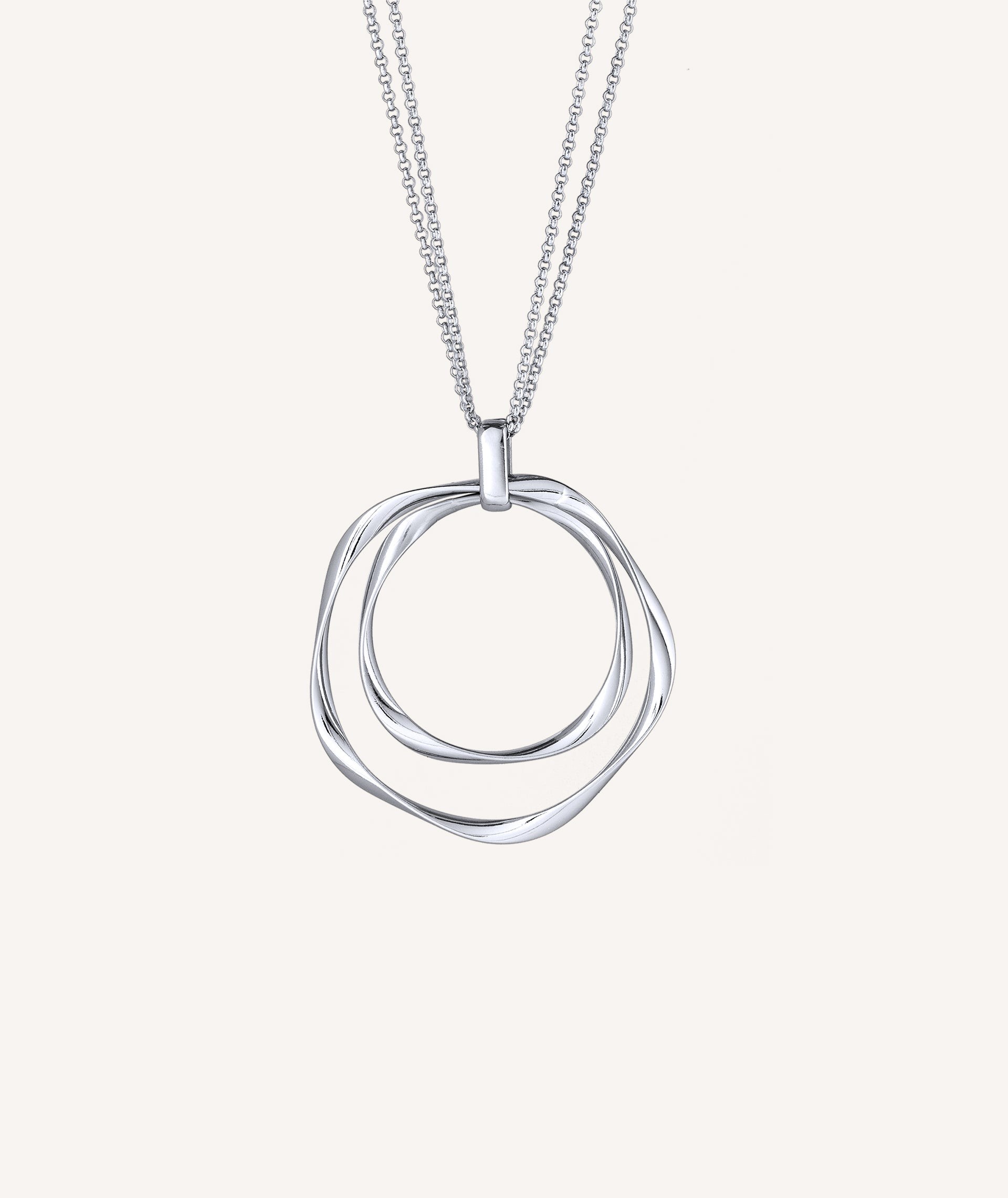 Pendant Wave double hoop