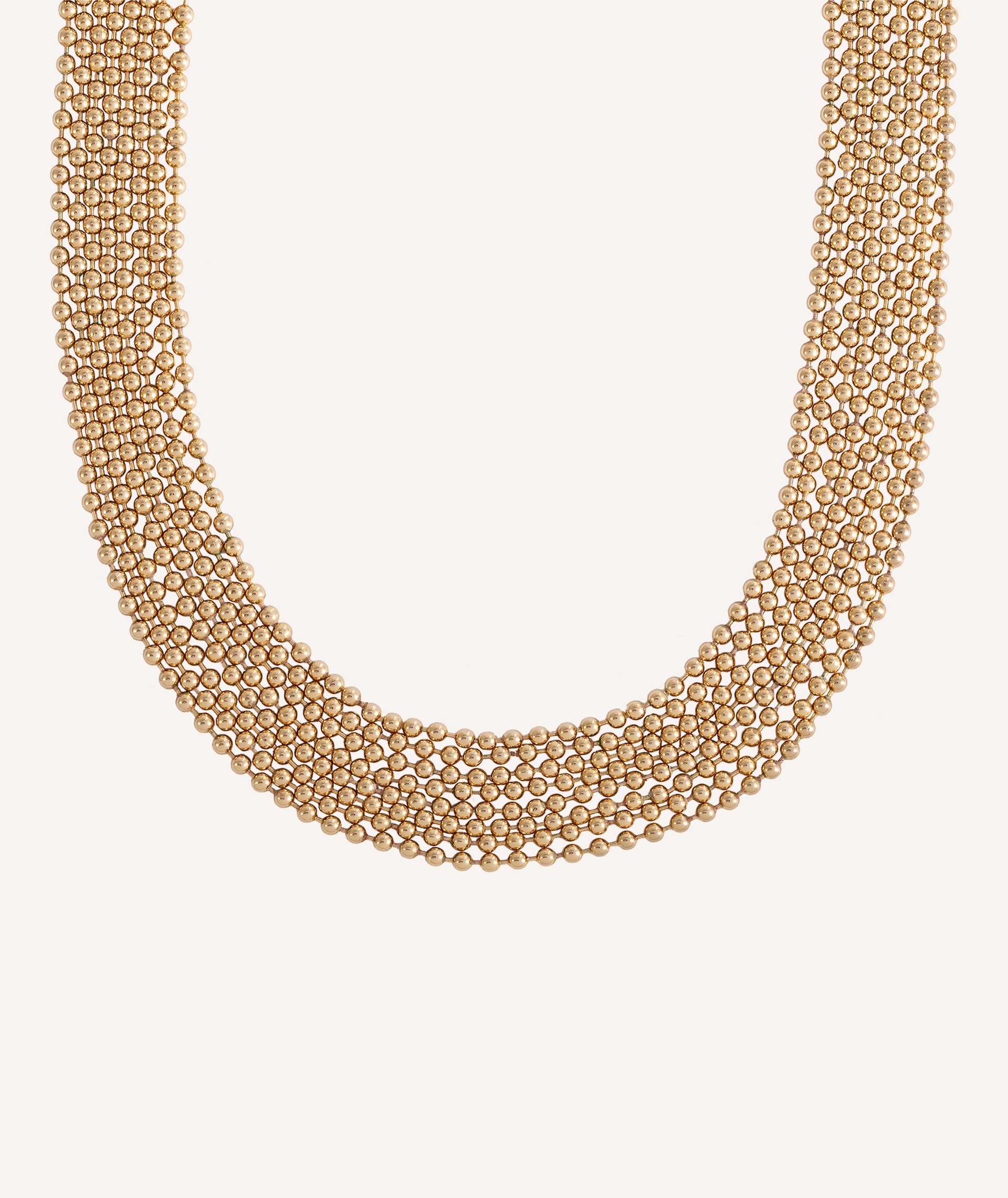 Necklace Choker Tina 18 kt gold plated balls