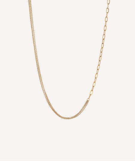 Necklace Sade 925 silver 18kt gold plated links