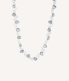 Necklace Favaritx 925 silver 18kt gold plated white gray pearls