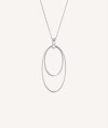 Pendant Donna silver 925 smooth oval ring