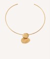 Macar Choker 18k Gold Plated scratch glow thread