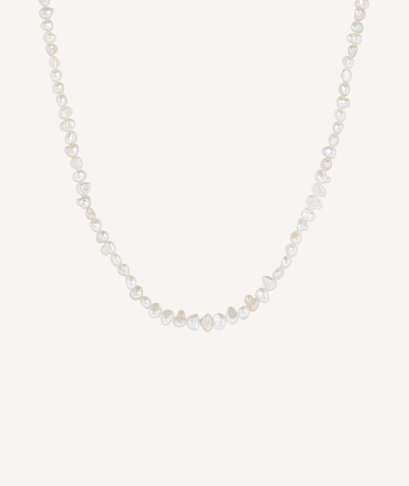 Marea Necklace 18 Kt Gold Plated 4mm cultivated pearls