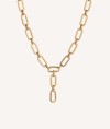 Necklace Isabela 18 Kt Gold Plated link circle