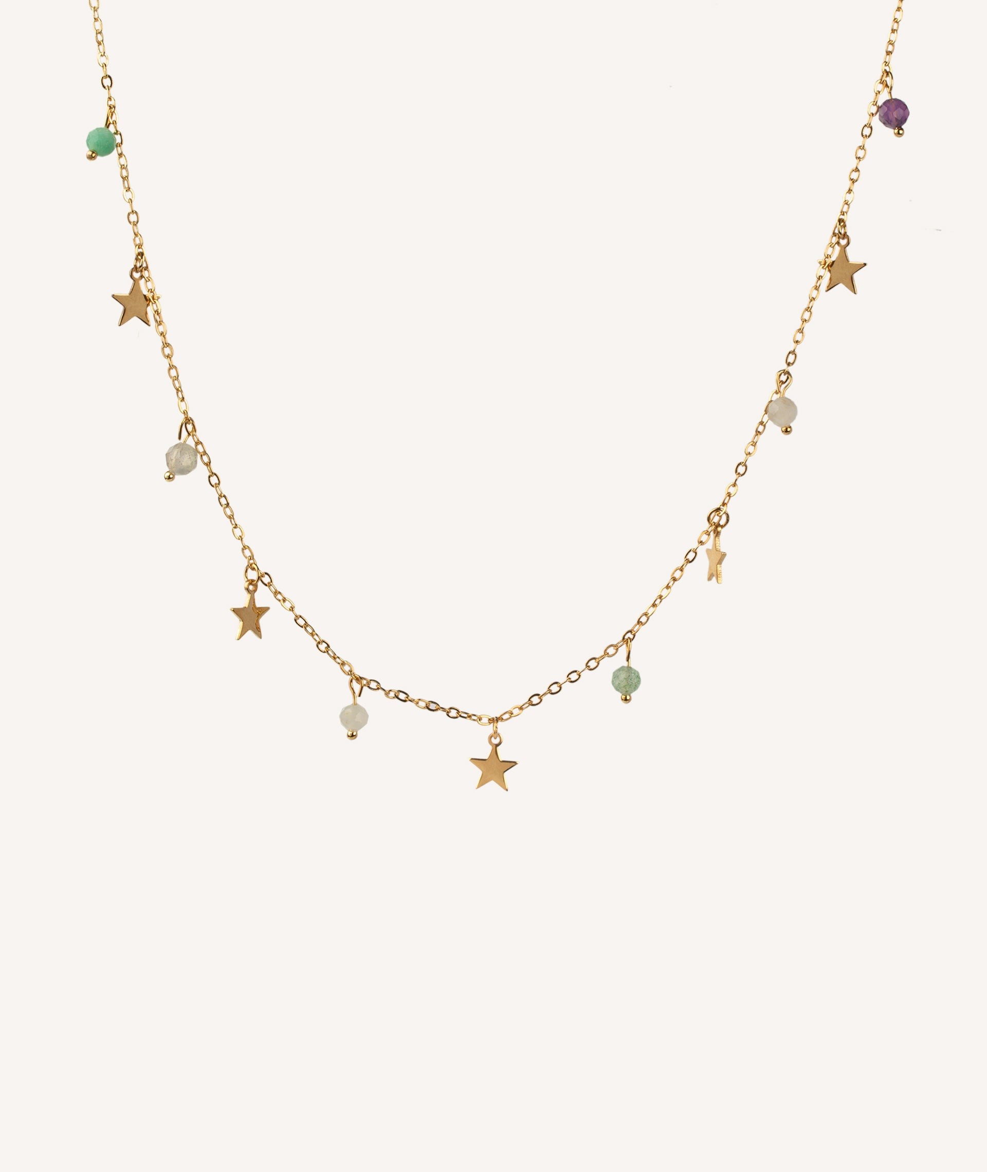 Necklace Stars and Stones Multicolor