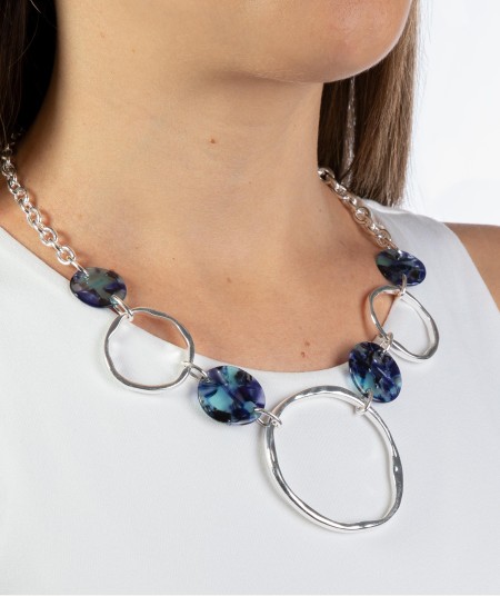 Collar Acetato Azul