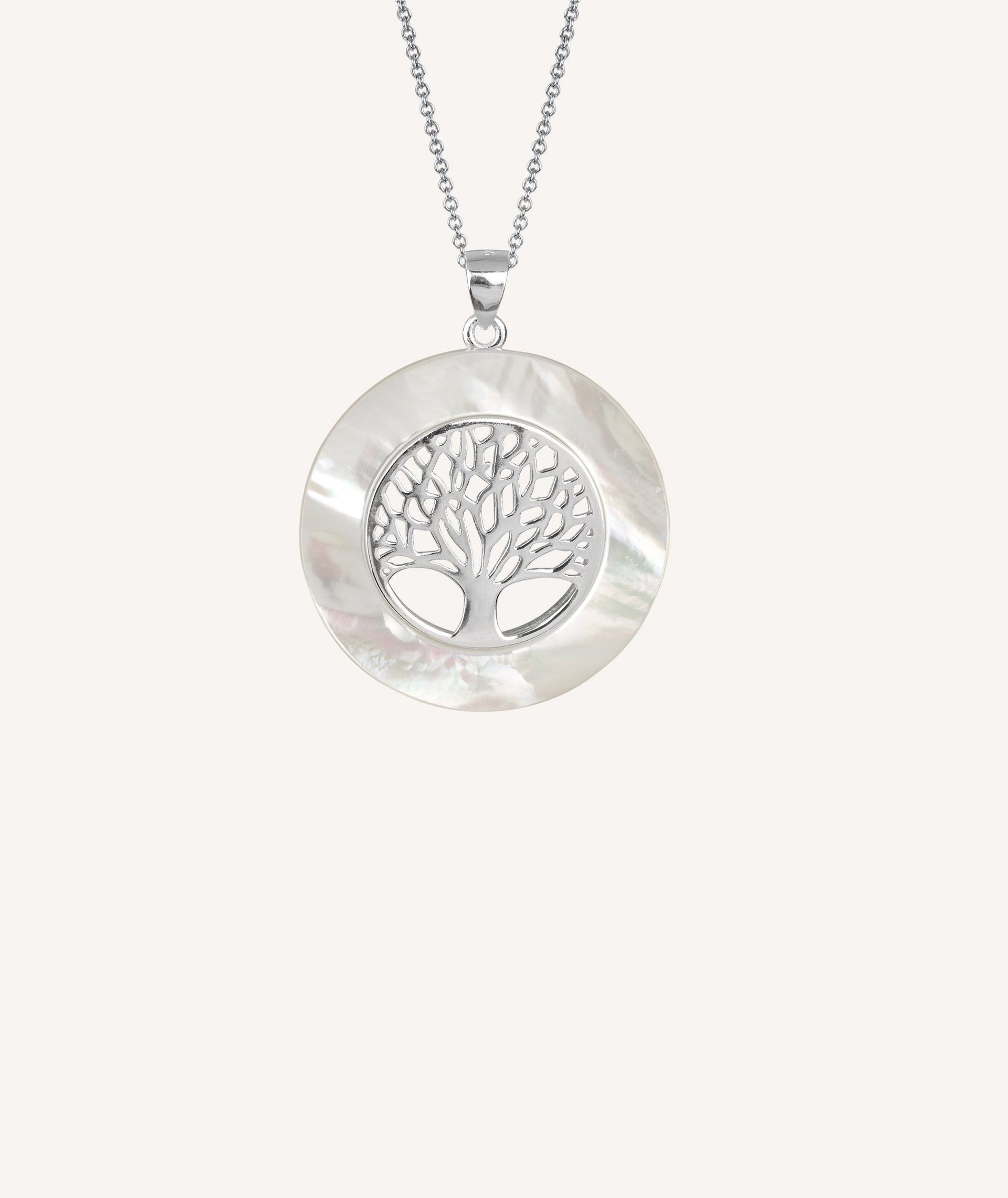 Pendant Tree of Life Mother of Pearl Circle