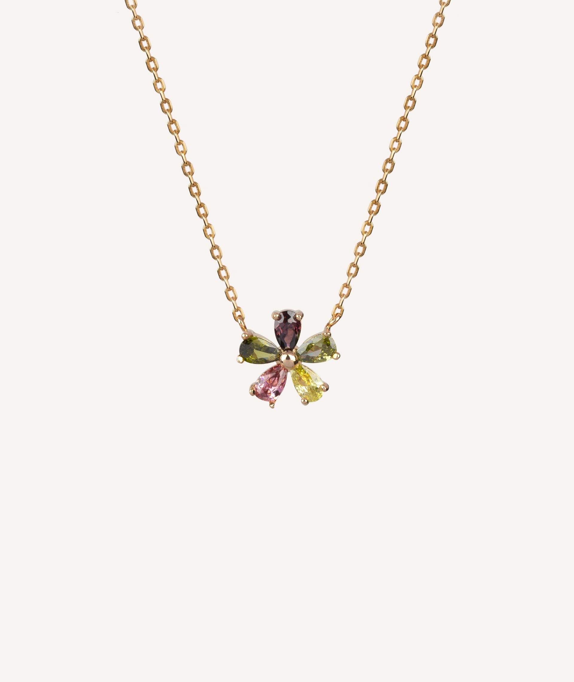 Necklace flower multicolor