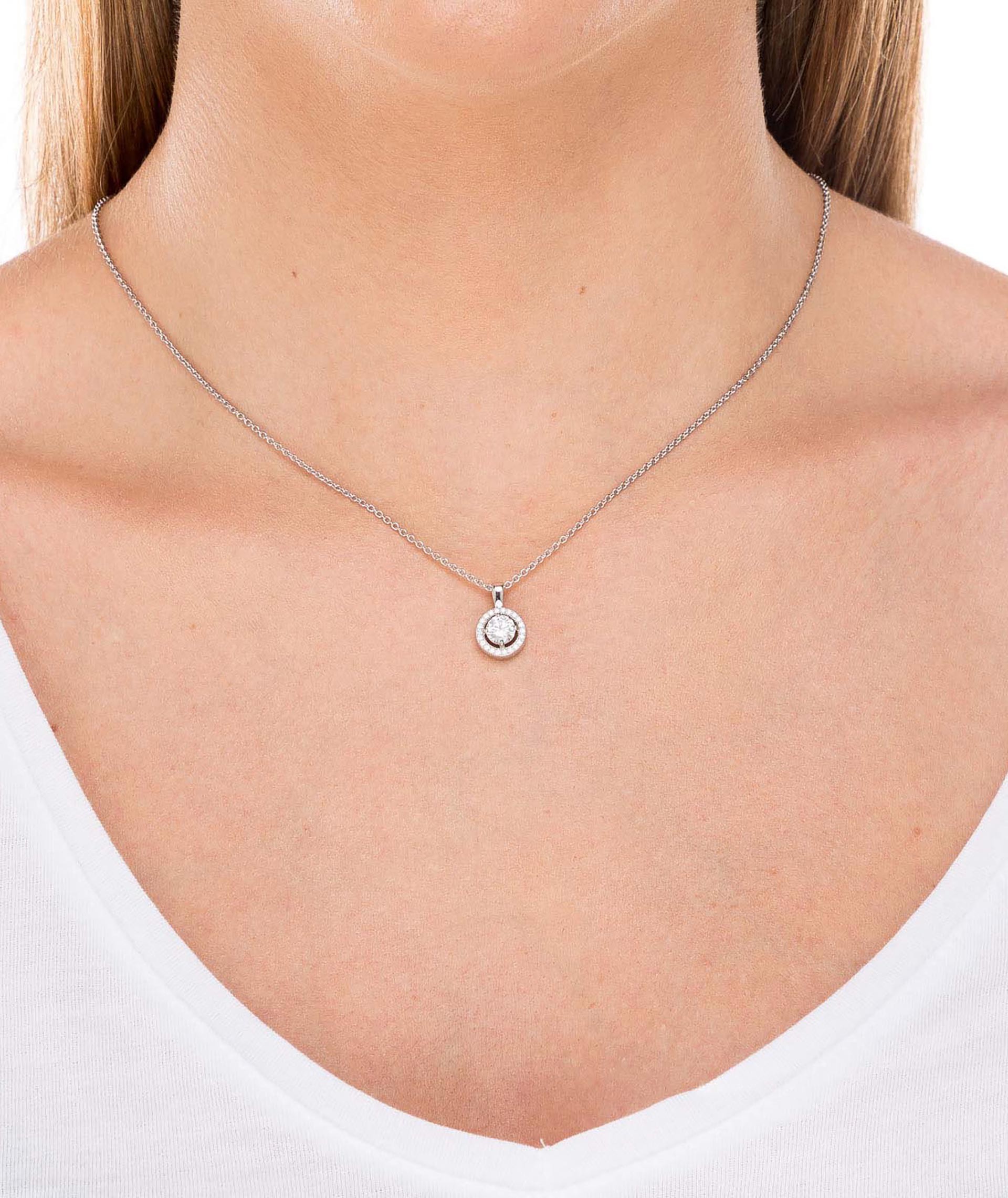 Pendant Zirconias Solitaire