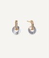 Earrings Allegra with Mother-of-Pearl and Cubic Zirconia