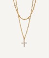 Necklace Cross with Cubic Zirconia