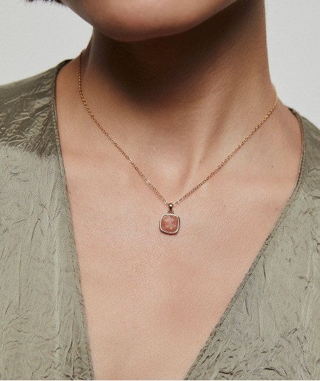 Pendant Kalahari with Salmon Moonstone