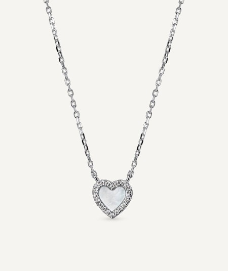 Necklace T'estimo with Mother-of-Pearl and Cubic Zirconia