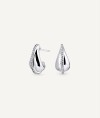 Earrings Semi Hoop with Cubic Zirconia