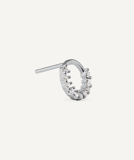 Earrings Mini Hoop with Cubic Zirconia