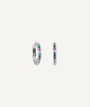 Earrings Hoop with Multicolor Cubic Zirconia