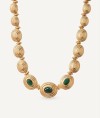 Necklace Alberta with African Green Jade