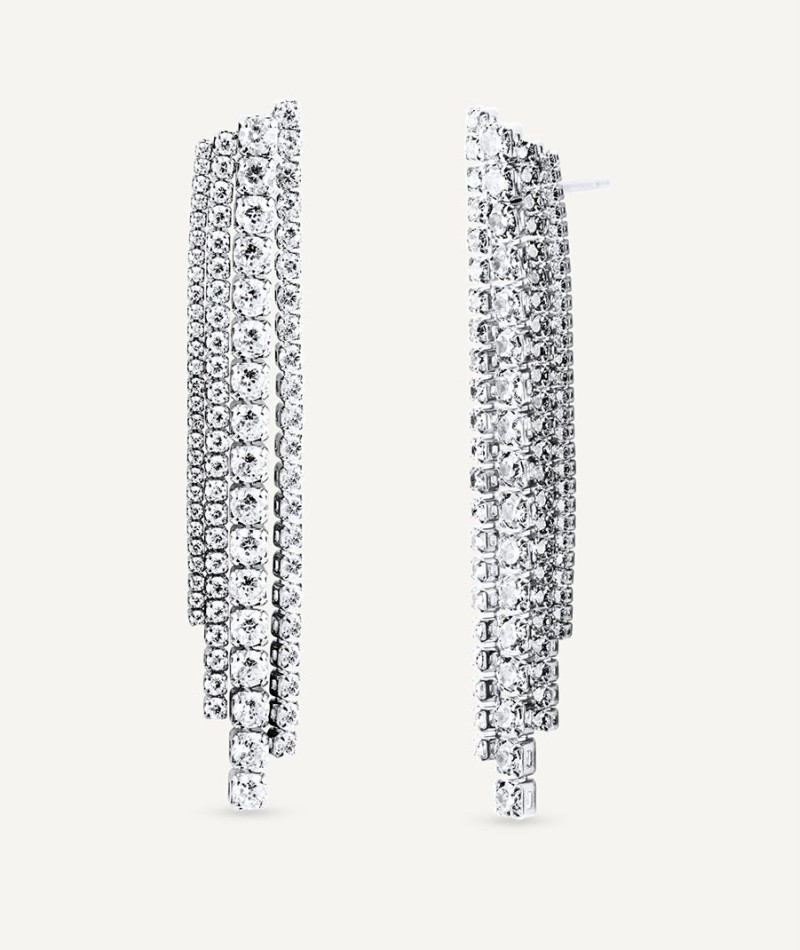 Earrings Dangle with zirconia