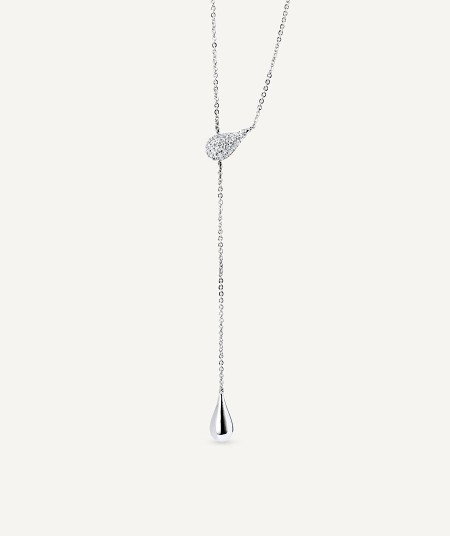 Necklace Cascade with zirconia