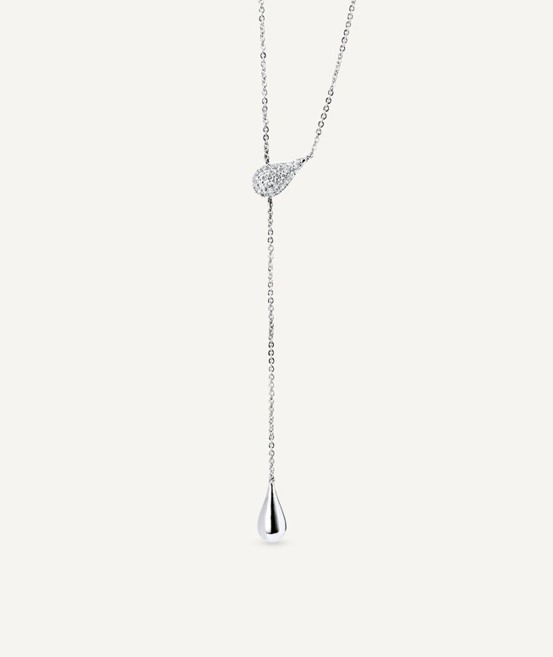 Necklace Cascade with zirconia