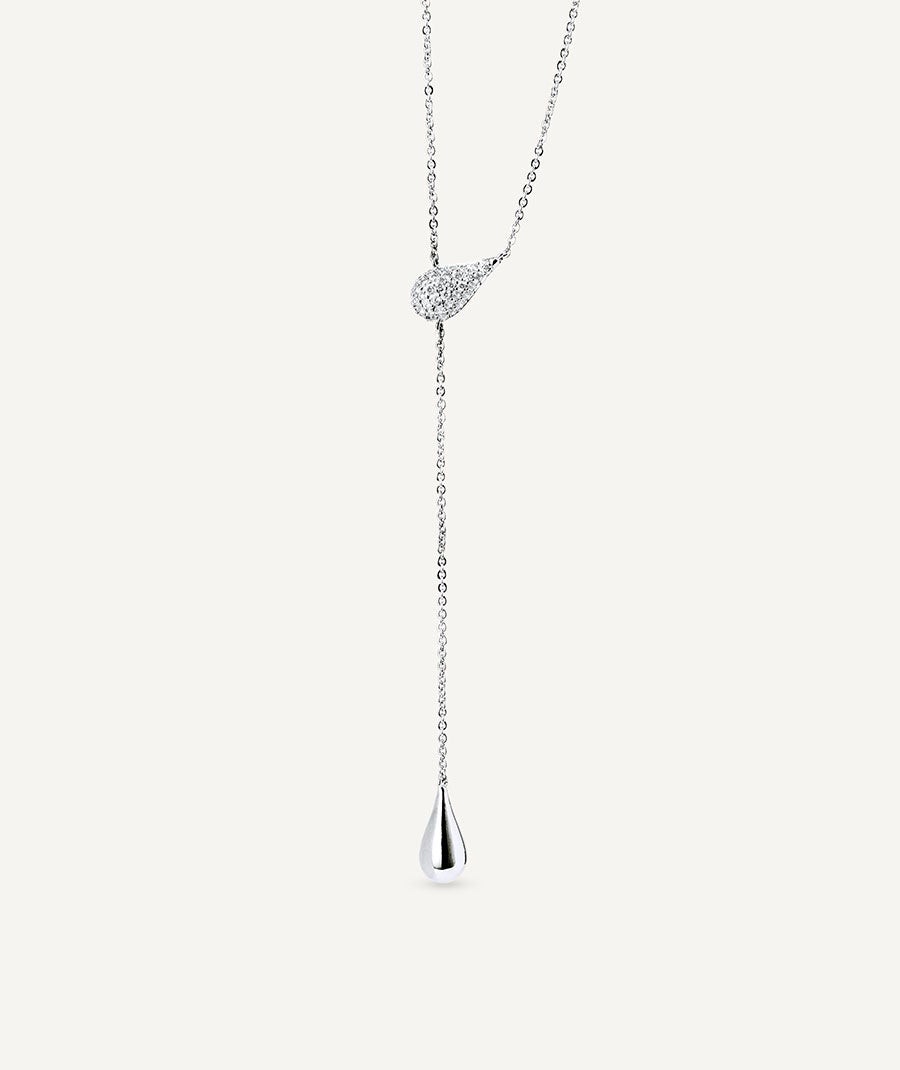 Necklace Cascade with zirconia