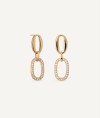 Earrings Cher with zirconia