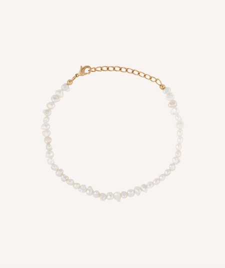 Marea Bracelet 18 Kt Gold Plated cultivated pearls