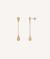 Earrings Drop 18 Kt Gold Plated