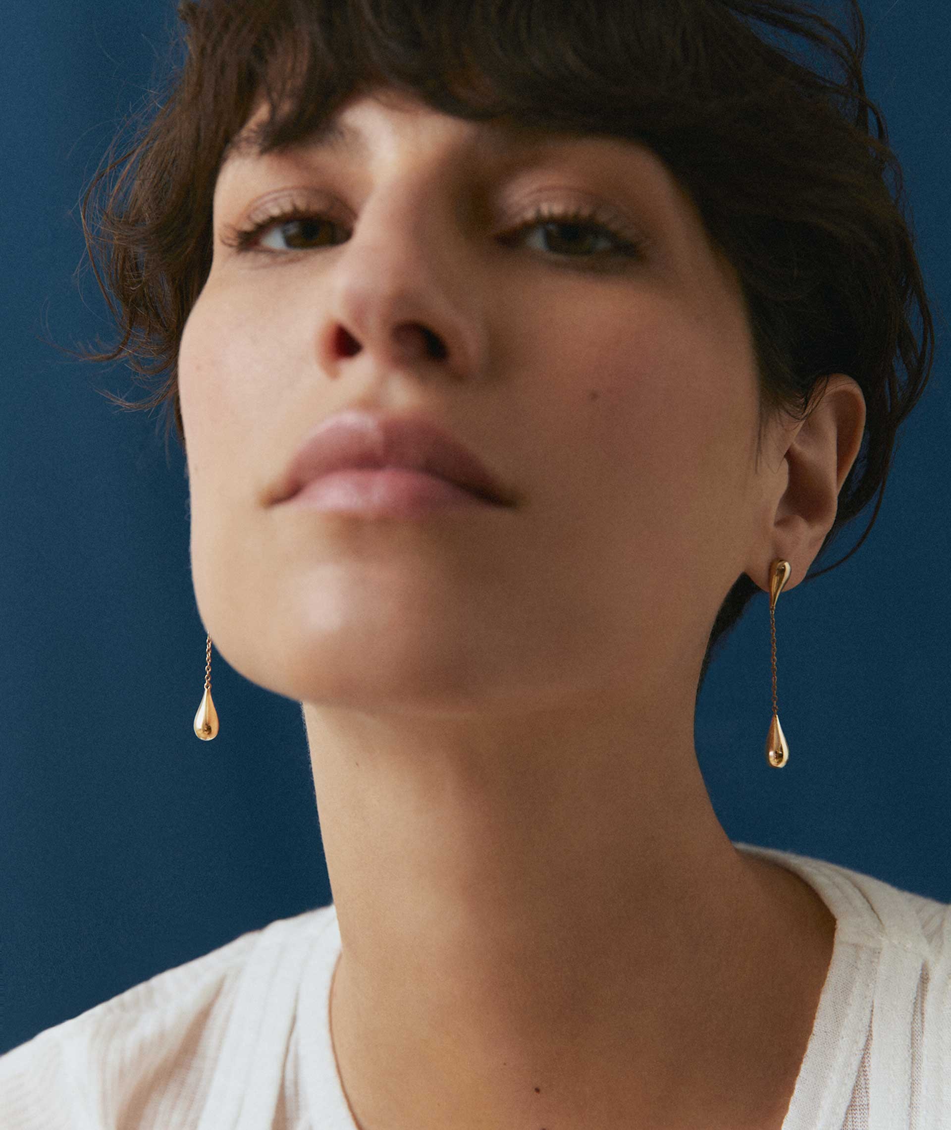 Earrings Drop 18 Kt Gold Plated