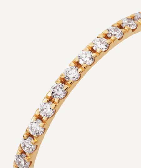 Diamond and gold ring