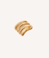 Ring  18 kt gold plated strips