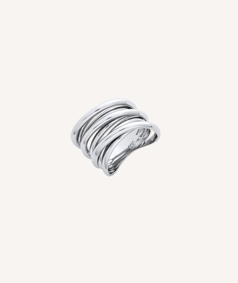 Ring  silver plated strips