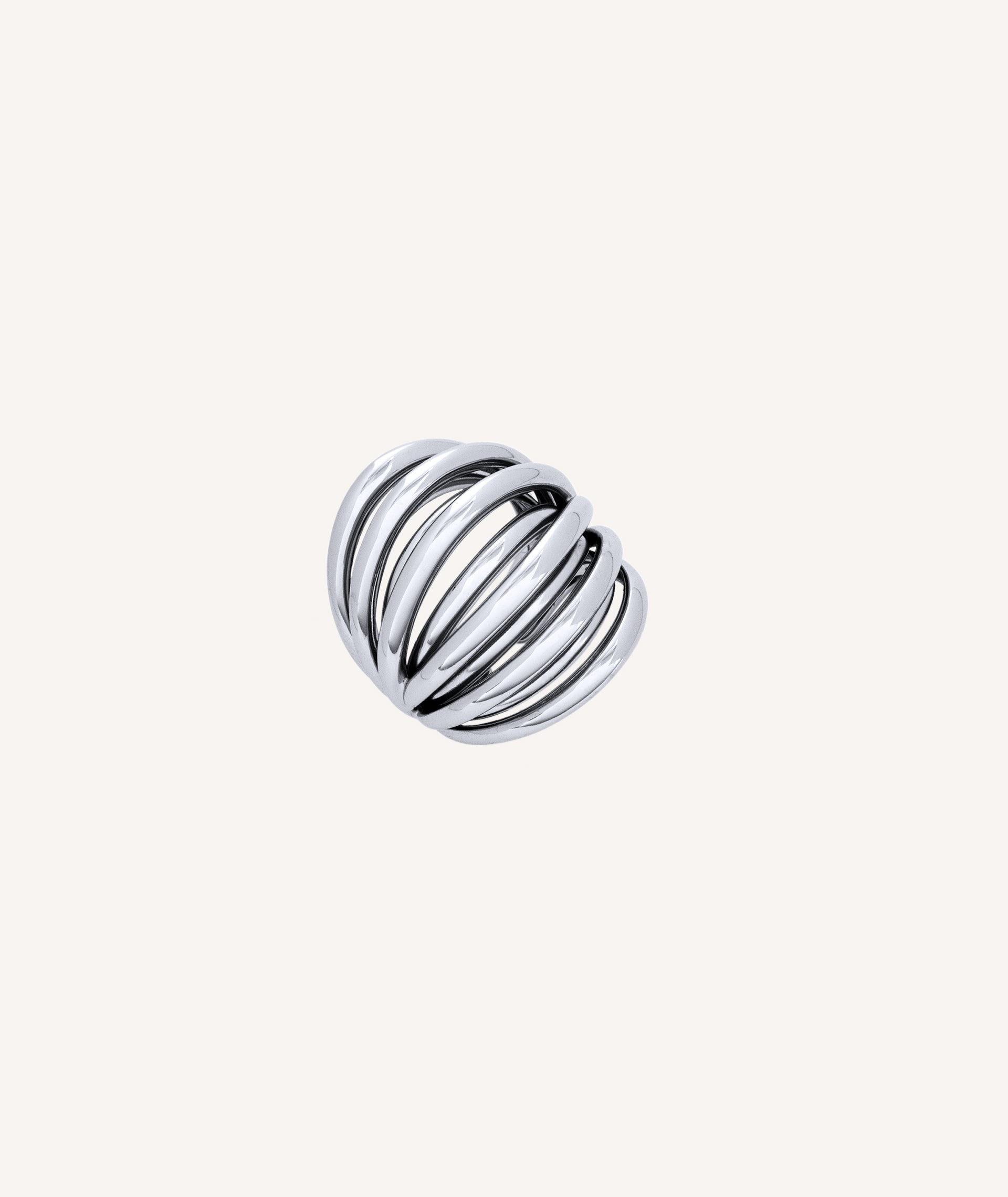 Ring Ava silver plated strips