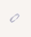 Anillo Blanca Plata de Ley 925 Chapado Platino circonitas cúbicas