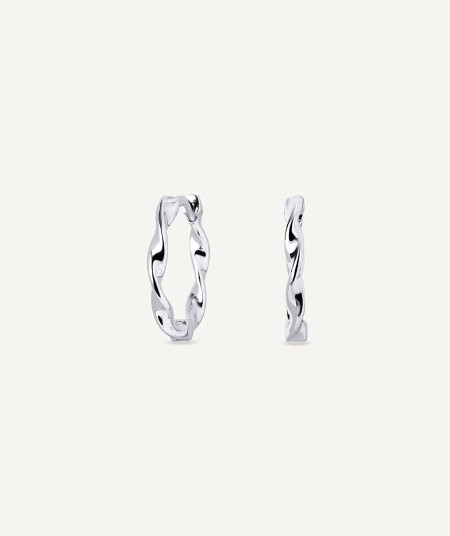 Earrings Mini Wavy Hoop